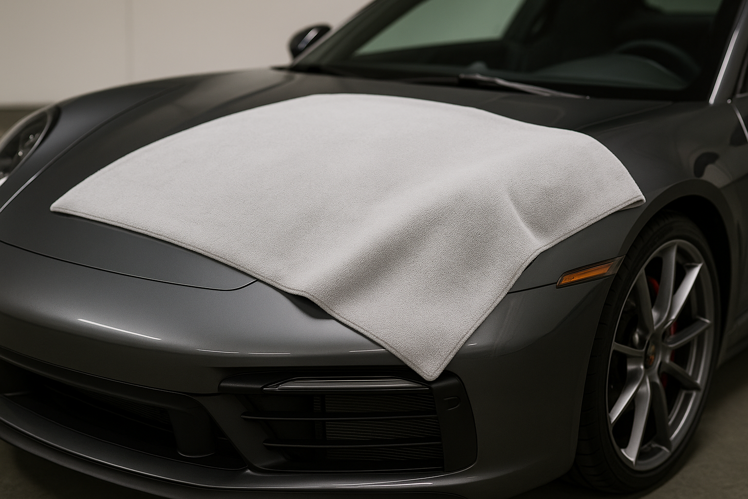 make the towel edgeless, and make the car a sports car
